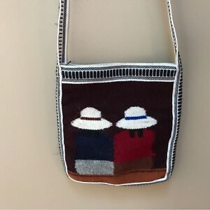 Woolen Incan Zup Closure Folk Bag Made in Ecuador